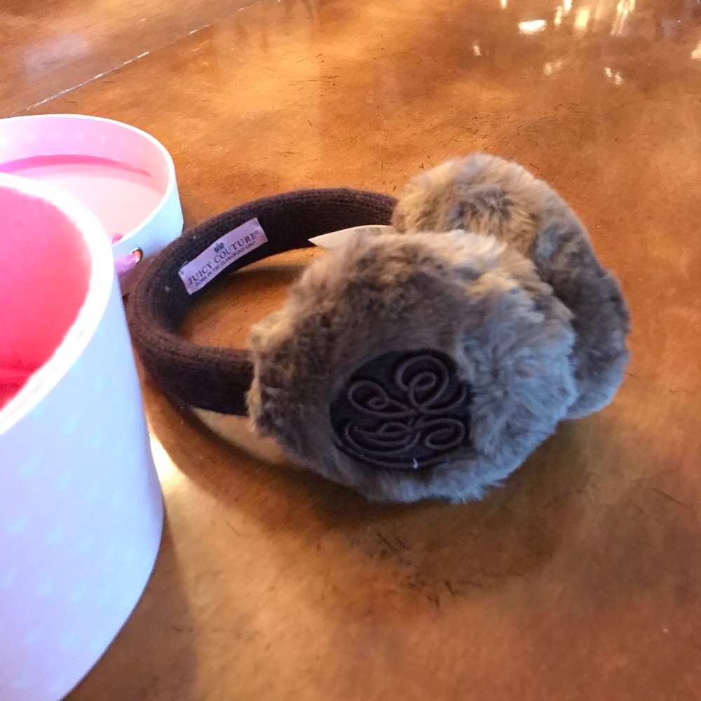 NWT Juicy Couture Faux Fur Ear Muffs